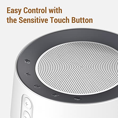Fitniv White Noise Machine with Adjustable Baby Night Light for Sleeping, 14 ...