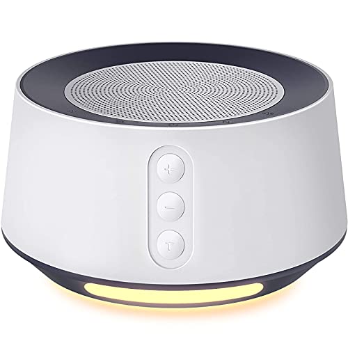 Fitniv White Noise Machine with Adjustable Baby Night Light for Sleeping, 14 ...
