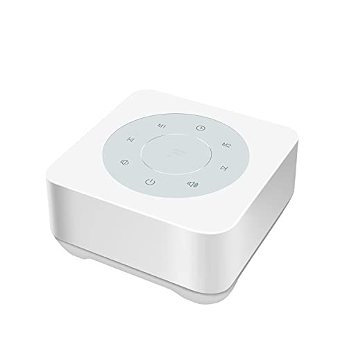 Fitniv White Noise Machine with Custom Button, 20 Natural Soothing Sounds & 3...
