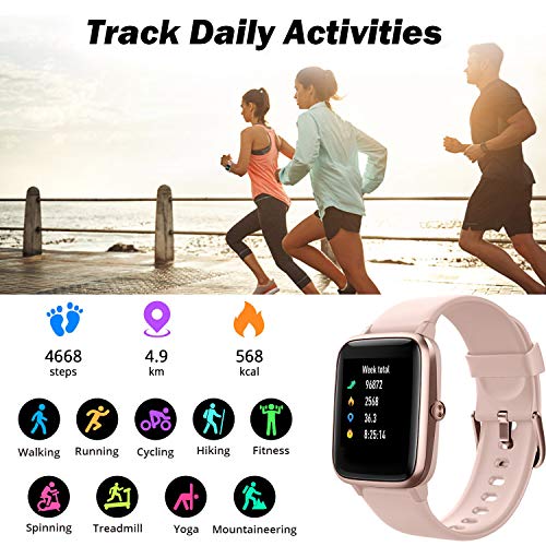 Fitness Tracker Smart Watch for Android Phones and iOS Phones Step Tracker He...
