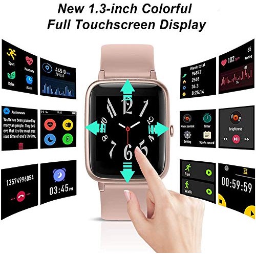 Fitness Tracker Smart Watch for Android Phones and iOS Phones Step Tracker He...