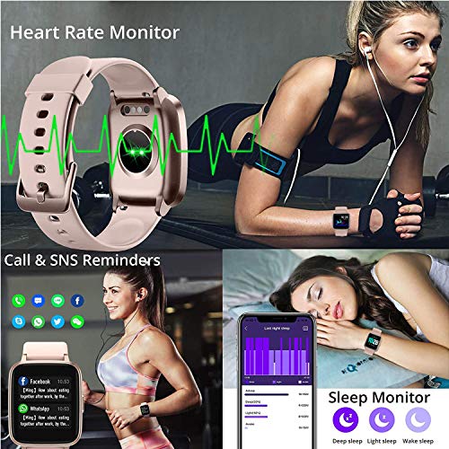 Fitness Tracker Smart Watch for Android Phones and iOS Phones Step Tracker He...
