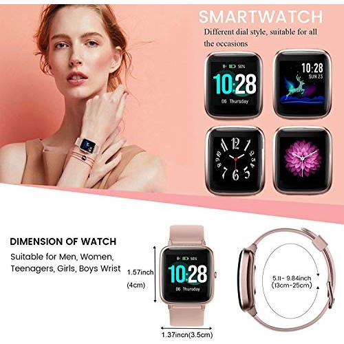 Fitness Tracker Smart Watch for Android Phones and iOS Phones Step Tracker He...