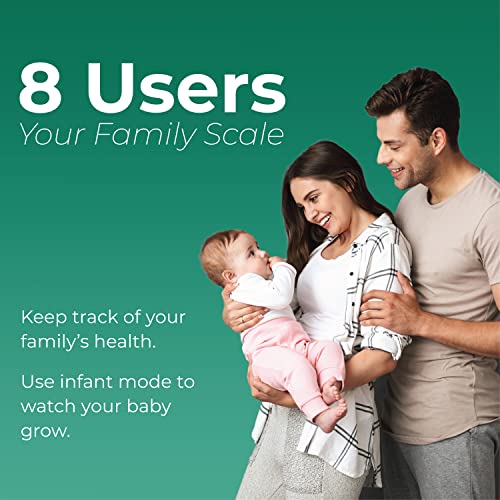 FitTrack Dara Smart BMI Digital Scale - Measure Weight and Body Fat - Most Ac...