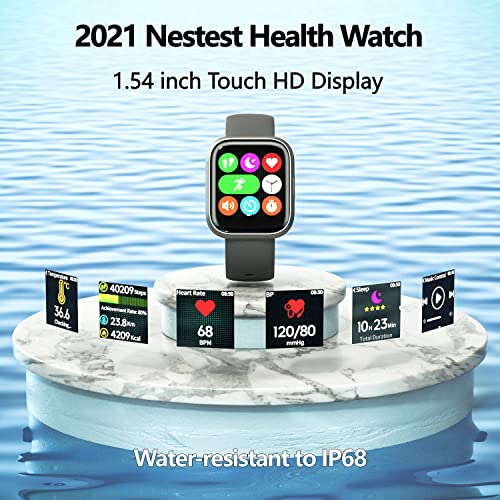 FITVII Smart Fitness Tracker Watch, Smartwatch with Heart Rate, Blood Pressur...
