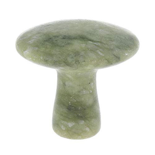 Fityle Mushroom Shaped Natural Jade Stone Hot Warmer Heater Rock Massage Stone
