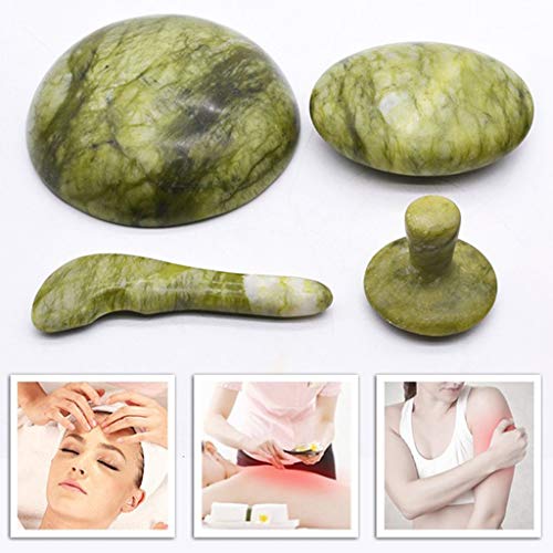 Fityle Mushroom Shaped Natural Jade Stone Hot Warmer Heater Rock Massage Stone