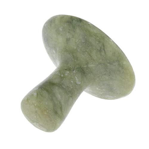 Fityle Mushroom Shaped Natural Jade Stone Hot Warmer Heater Rock Massage Stone
