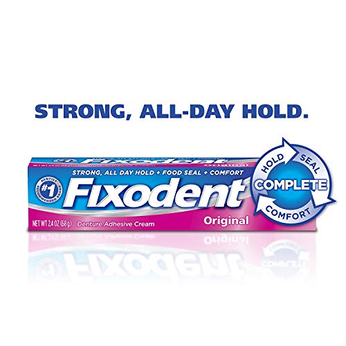 Fixodent Complete Original Denture Adhesive Cream, 2.4 oz, 3 Pack (Packaging ...