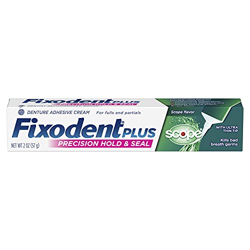 Fixodent Control Denture Adhesive Cream Plus Scope Flavor 2 oz (Pack of 4)