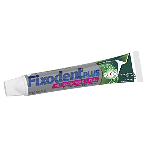 Fixodent Control Denture Adhesive Cream Plus Scope Flavor 2 oz (Pack of 4)