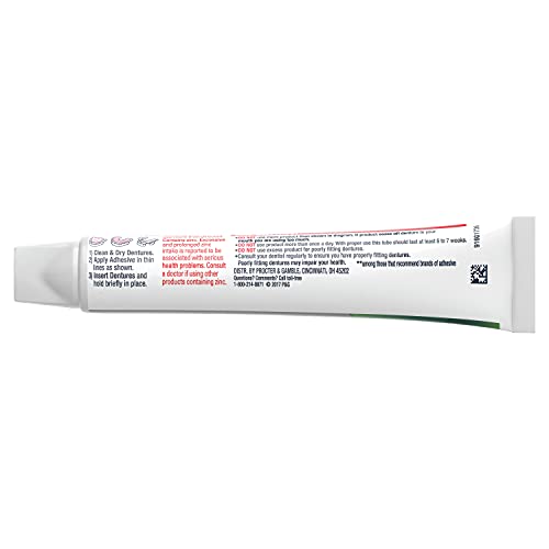 Fixodent Control Denture Adhesive Cream Plus Scope Flavor 2 oz (Pack of 4)