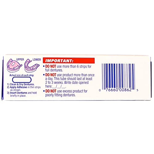 Fixodent Denture Adhesive Cream Original 0.75 oz (Pack of 4)
