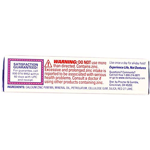 Fixodent Denture Adhesive Cream Original 0.75 oz (Pack of 4)