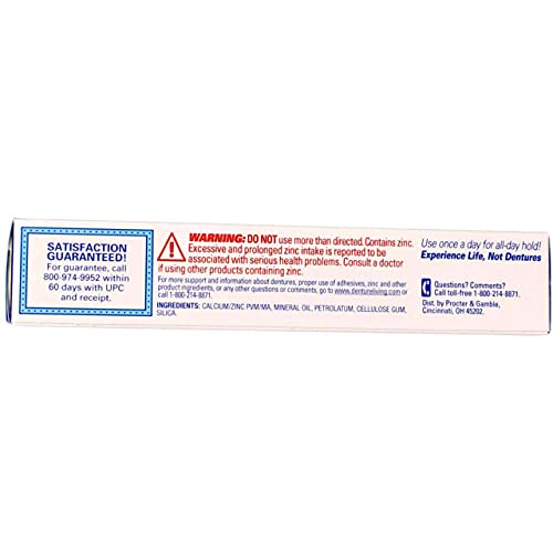 Fixodent Free Denture Adhesive Cream 2.40 oz (Pack of 5)