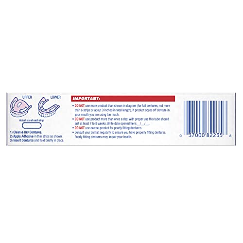 Fixodent Neutral Denture Adhesive Cream 2.4 Oz (Pack of 2)