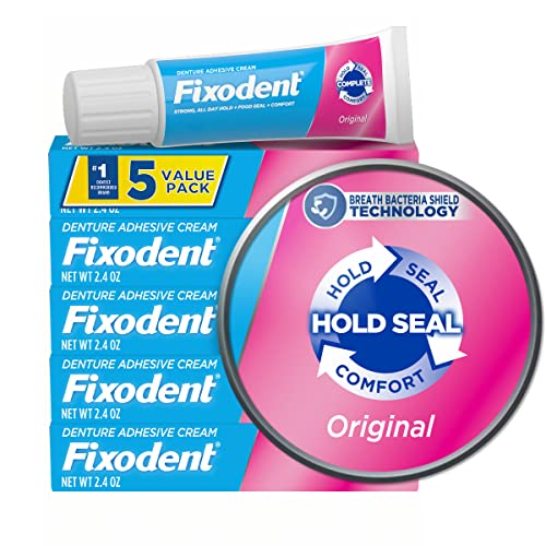 Fixodent Original Secure Denture Adhesive Cream for Full and Partial Denture ...