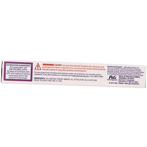 Fixodent Plus Denture Adhesive Cream 2 oz (Pack of 3)