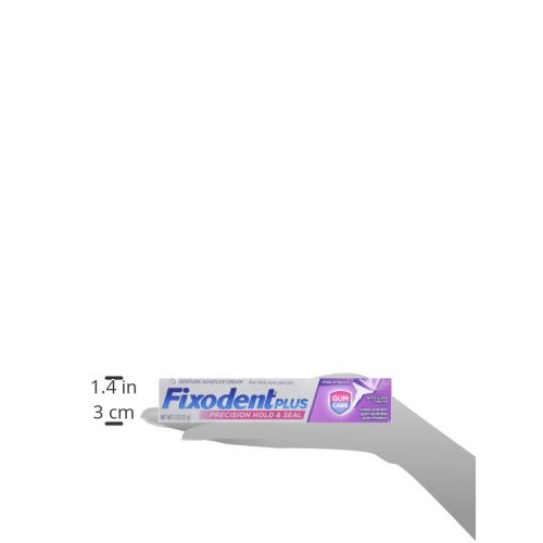 Fixodent Plus Denture Adhesive Cream 2 oz (Pack of 4)