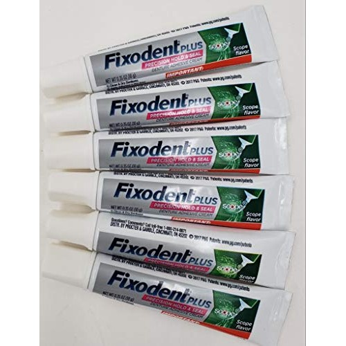 Fixodent Plus Precision Hold & Seal Adhesive .35oz Scope Qty 6