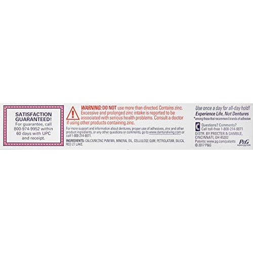Fixodent Ultra Max Hold Dental Adhesive, 2.2 oz