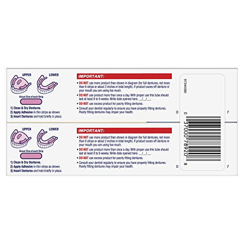 Fixodent Ultra Max Hold Denture Adhesive, 2.2 Ounce, Pack of 2