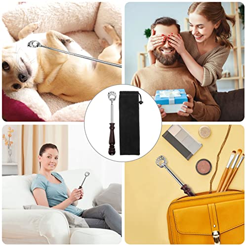 Back Scratcher with Wooden Handle - Portable Telescoping Backscratchers for M...