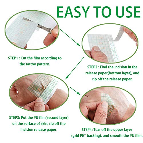 Tattoo Aftercare Bandage Roll 6"x 2 Yard - Waterproof Transparent Film For Ta...