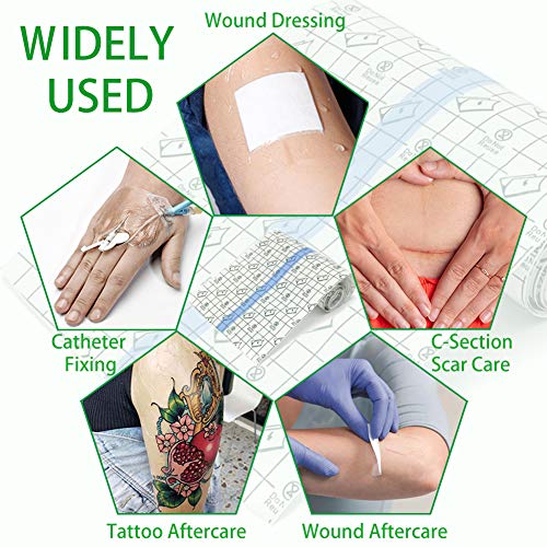 Tattoo Aftercare Bandage Roll 6"x 2 Yard - Waterproof Transparent Film For Ta...