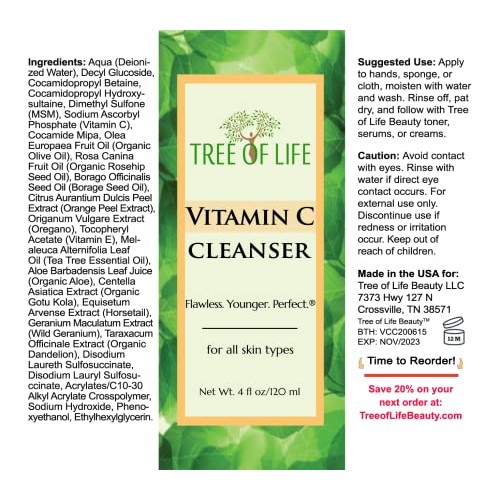 Tree of Life Vitamin C Complete Regimen | Includes Cleanser, Toner, Serum, Fa...