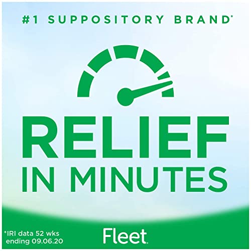 Fleet Liquid Glycerin Suppositories for Adult Constipation, 4 Suppositories, ...