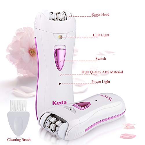 Lady Shaver, Hair Removal for Woemn, Smooth Glide Epilator, Portable Cordless...