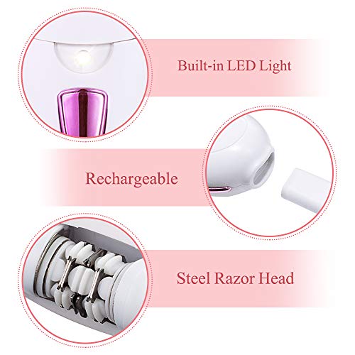 Lady Shaver, Hair Removal for Woemn, Smooth Glide Epilator, Portable Cordless...