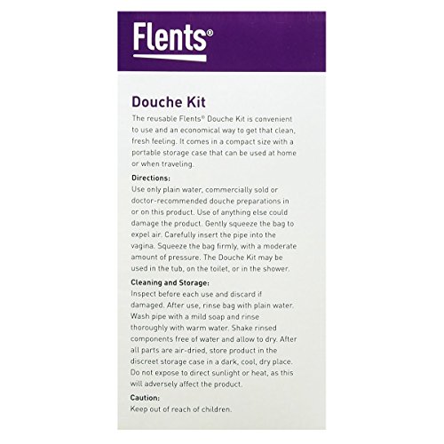 Flents Douche Kit, Compact, Reusable, Great for Travel, 16 fl oz Capacity