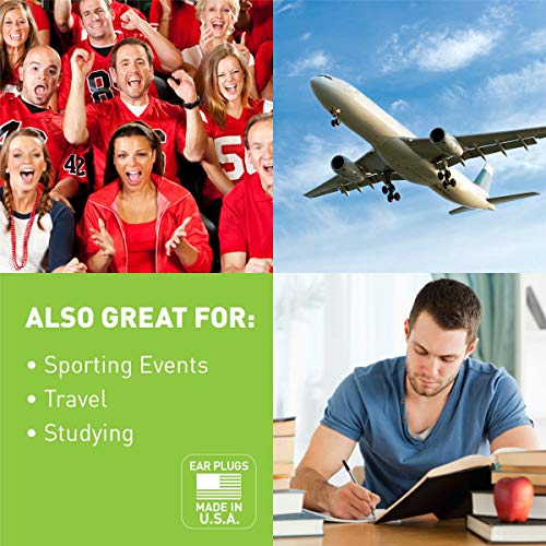 Flents Quiet Time Ear Plugs/Earplugs, 10 Pair, Case Included, NRR 33, Made in...