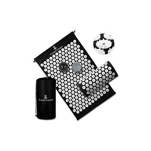 Flex Connex Acupressure Mat and Pillow | Neck, Sciatica and Back Pain Relief ...