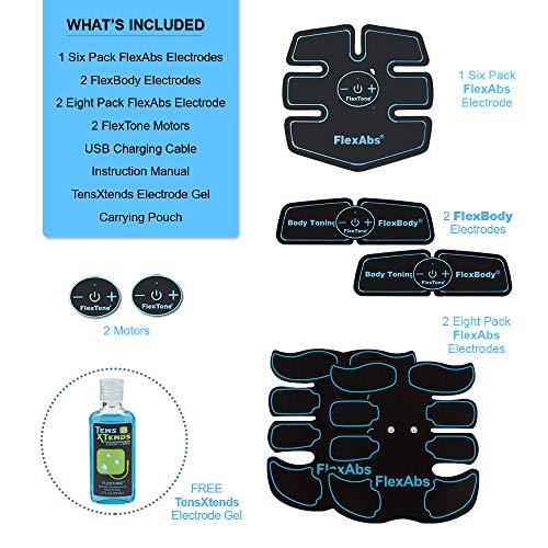 Abs Stimulator Muscle Toner - FDA Cleared | Rechargeable Wireless EMS Massage...