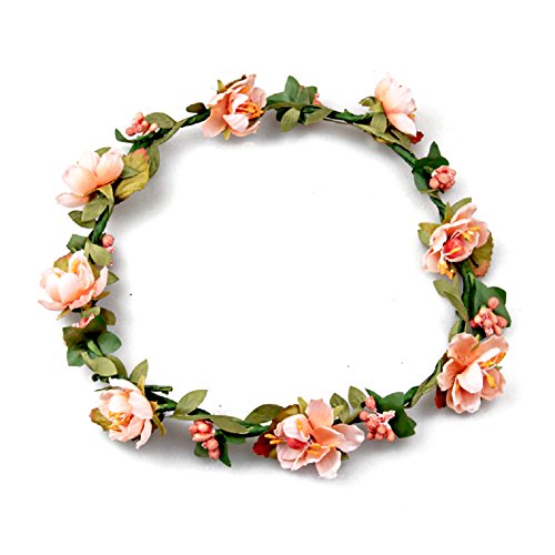 Floral Fall BOHO Headband Flower Crown Festival Wedding Beach Hair Wreath F-0...