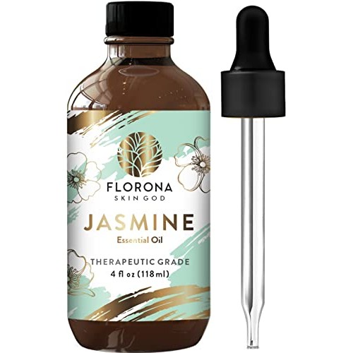 Jasmine Essential Oil 4 Oz - 100% Pure and Natural for Hair Skin Diffuser The...