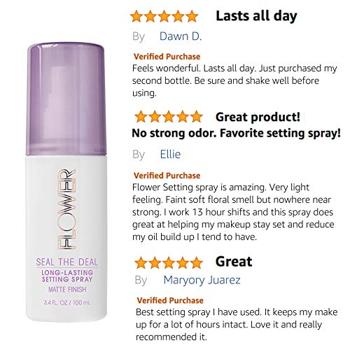 Flower Beauty Seal The Deal Long-Lasting Setting Spray, Matte Finish for All ...
