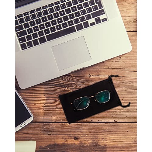 40 Pack Microfiber Case Pouch Bag Glasses Sunglasses Case with 2 Pieces Clean...