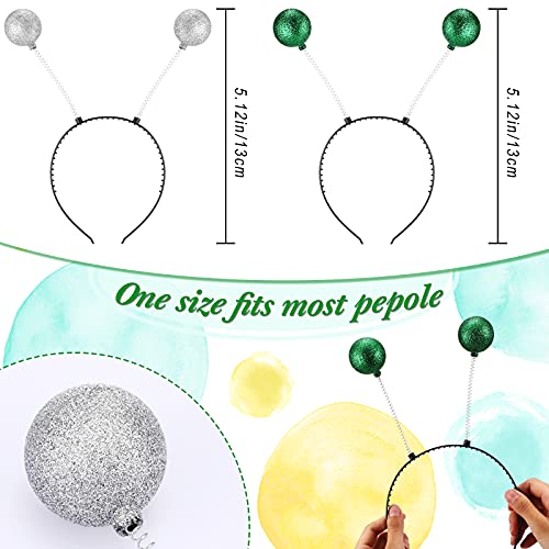 6 Pieces Alien Glasses Martian Headband with Chunky Glitter Set Glitter Alien...