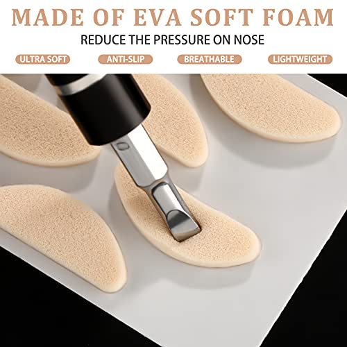 96 Pairs Eyeglass Nose Pads Sponge Glasses Nose Pads Foam Self-Adhesive Nose ...