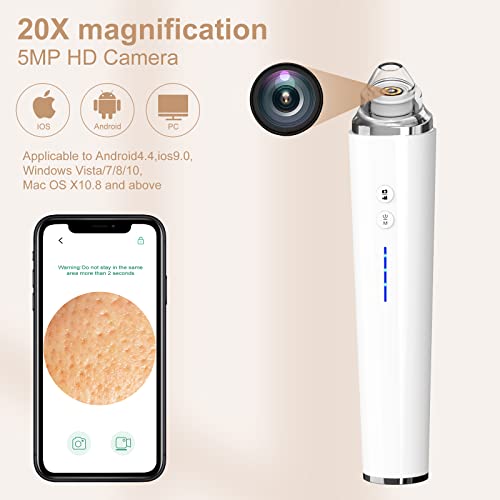 Blackhead Remover Pore Vacuum, WiFi Visual Pore Beauty Device for Skin Care, ...