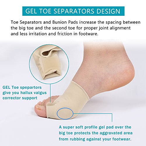 Bunion Corrector & Bunion Relief Protector Sleeves Kit - Treat Pain in Hallux...