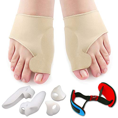 Bunion Corrector & Bunion Relief Protector Sleeves Kit - Treat Pain in Hallux...