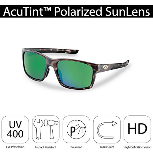 Flying Fisherman 7706TAG Freeline Polarized Sunglasses, Matte Tortoise Frame,...
