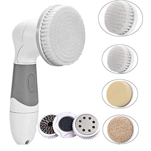 FLYMEI Facial Brush Skin Cleansing, 7 Brush Heads for Facial Cleaning and Exf...