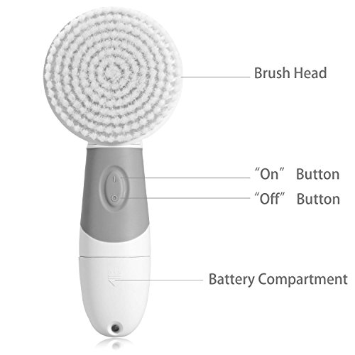 FLYMEI Facial Brush Skin Cleansing, 7 Brush Heads for Facial Cleaning and Exf...