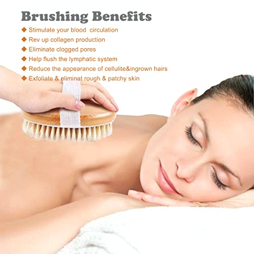 Shower Brush, Body Brush, Body Scrubbers for Wet or Dry Brushing, Back Brush ...